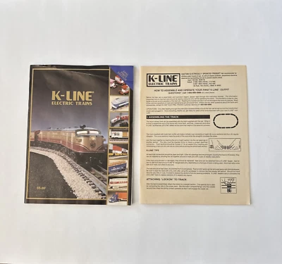 K-LINE ELECTRIC TRAINS O 1995 FIRST EDITION CATALOG OPERATE ASSEMBLE - Image 1 of 4