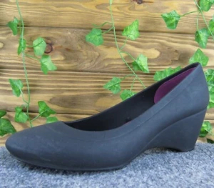 Crocs Women's  Pump Black Synthetic Pump 8 Medium Gently Used 2025 - Picture 1 of 8