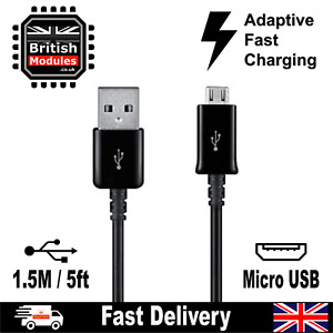 Fast Charge Micro USB Data Sync Phone Charger Cable for Charging Android Black