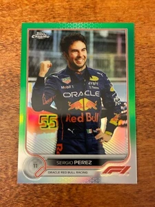 2022 Topps Chrome Formula 1 F1 Sergio Perez Green Refractor /99 #22 - Picture 1 of 2