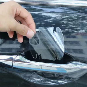 4x Clear Car Door Handle Anti-Scratch Sticker Protector Film Anti-collision DIY - Picture 1 of 12