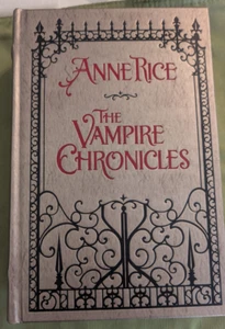 THE VAMPIRE CHRONICLES & INTERVIEW WITH THE VAMPIRE Anne Rice Leather/Gold Leaf - Picture 1 of 7