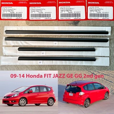 09-14 Genuine Honda Fit Jazz GE GG outer door belt weatherstrip rubber seal - Image 1 of 4