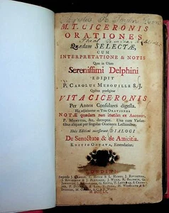 Marcus Tullius Cicero / M T Ciceronis Orationes Quedam Selectae cum 1760 - Foto 1 di 9