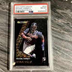 Michael Harris II 2023 Topps Update Black Gold #BG6 Black /299 PSA 8 Braves RC - Picture 1 of 2