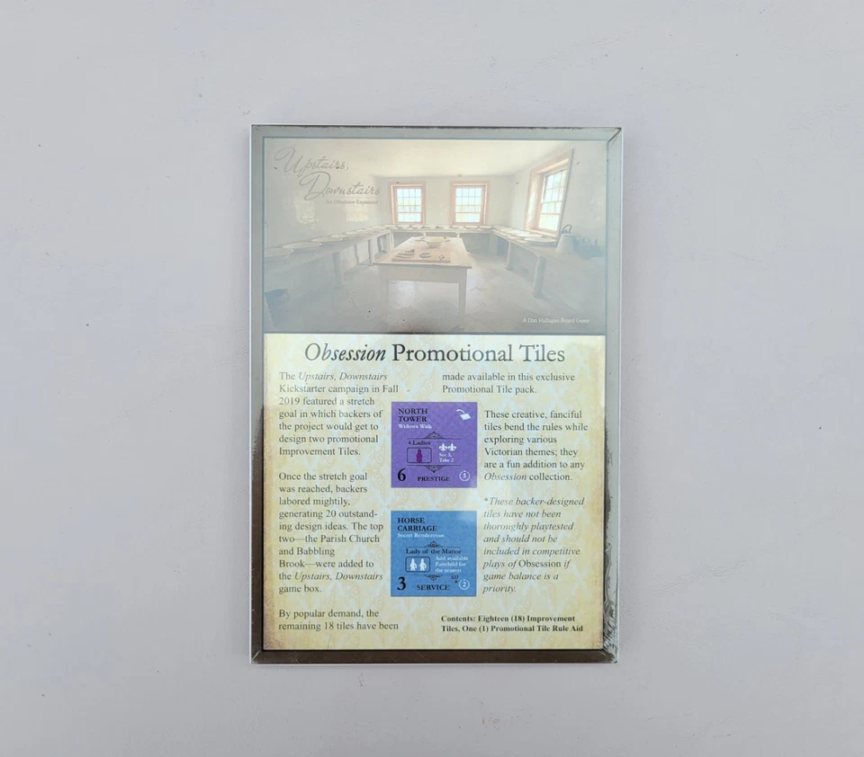 Obsession Board Game Promotional Expansion Tiles - Kayenta Games - New - Image 1 of 3