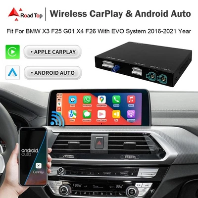 Wireless Carplay Android Auto Retrofit MMI For BMW X3 F25 G01 X4 F26 With EVO - Image 1 of 4