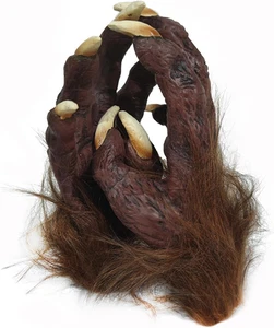 Schreckliche Halloween Werwolf Handschuhe Herren Damen Halloween Cosplay pelzige weiße Nagel  - Bild 1 von 12