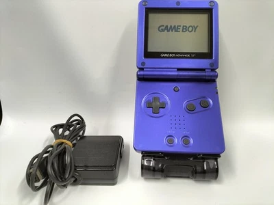 B26 Nintendo Gameboy Advance SP console Azlight Blue Japan GBA w/adapter x - Image 1 of 4