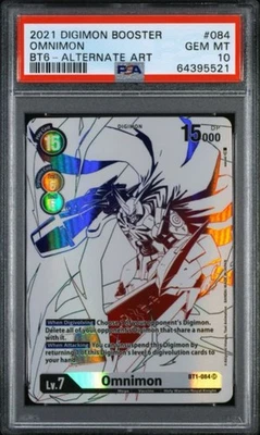 BT1-084 Alternate Art Ghost Rare Omnimon PSA 10 GEM MINT Double Diamond - Image 1 of 2
