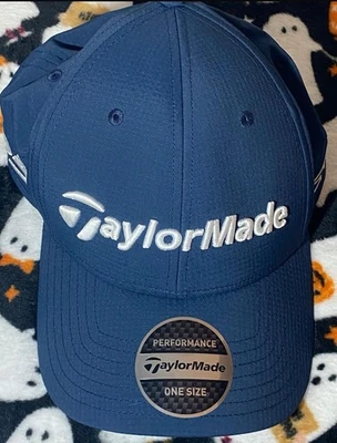 TaylorMade Tour Radar Golf Cap NWT Navy Blue One Size moisture-wicking sweatband - Image 1 of 4