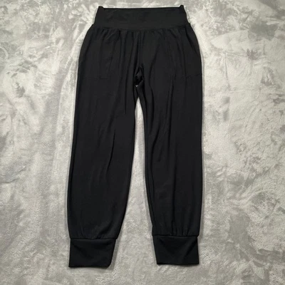 Athleta Salutation Jogger Pants Womens Medium Black Soft Cozy Casual Athleisure - Image 1 of 4