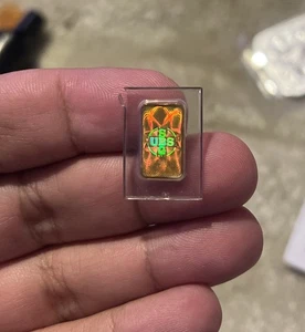EXTREMELY RARE VINTAGE ARGOR UBS 1 Gram GOLD BAR 24K 999.9 HOLOGRAPHIC WOWOWOWOW - Picture 1 of 24