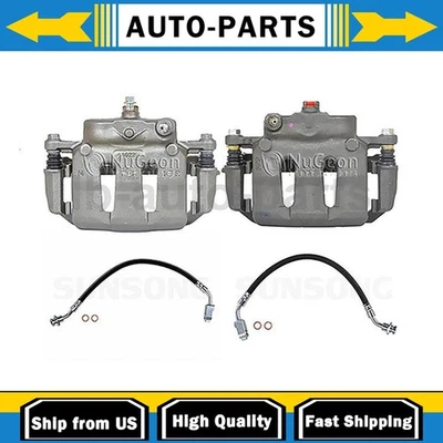 Pinzas de freno delanteras línea de mangueras de freno delanteras para Nissan D21 1988 Nissan D21 1987 Foto 1 de 4