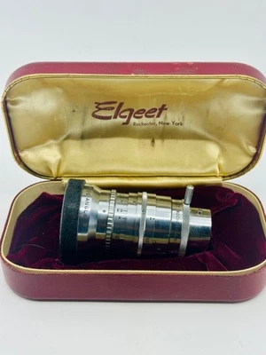 Elgeet Wide Angle 13mm f1.5 C MOUNT CINE LENS Bolex Filmo 16mm Camera w/ Case - Image 1 of 4
