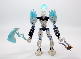 LEGO Bionicle Strakk &ndash; Set #8982 (Glatorian Ice Tribe)