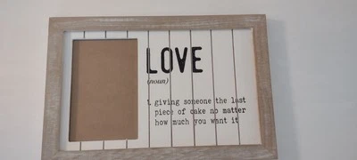 Marco de fotos definición "Love" de granja - rústico y encantador Foto 1 de 4