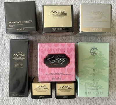 Avon Anew Lot Of 6 Moisturizer Products Plus 2 Fragrances - image 1 of 4