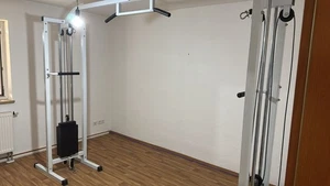 Kabelzug Fitness Seil-Crossover 2X 75KG mit Klimmzug mit Zubehör  - Bild 1 von 10