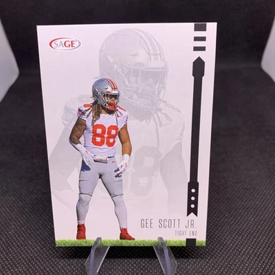 2025 Sage Black Border RC GEE SCOTT JR Ohio State  - Image 1 of 2