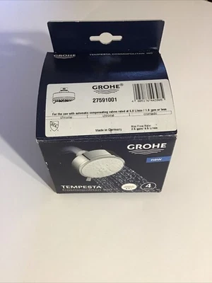 Душевая насадка GROHE Tempesta Cosmopolitan 100 4 распылителя - звездный свет хром 27591001 - Изображение 1 из 4