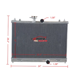 2Row All Aluminum Radiator For 2009-2014 Nissan Cube 1.8L 2010 2011 2012 2013 - Picture 1 of 8
