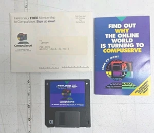 CompuServe WinCIM 1.3.1 Floppy Disk Windows 1994 Starter Kit Vintage Rare - Picture 1 of 11