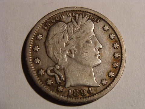 1894-O Barber Quarter - nice detail Cover