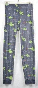 Hanna Andersson Gray Dragon Print Oragnic Cotton Knit Pajama Pants 12 - Picture 1 of 2