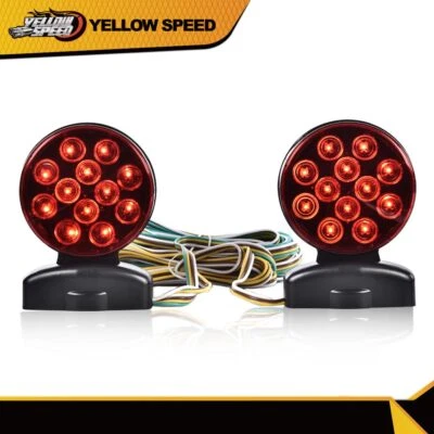 Kit de luces LED magnéticas para remolque de 12 V luces de cola de freno señal de 12 voltios Foto 1 de 4