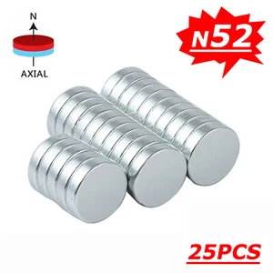 25Stk Neodym Magnete Rund 12x3MM Scheiben Zylinder Magnete Scheibenmagnet N52 - Bild 1 von 9