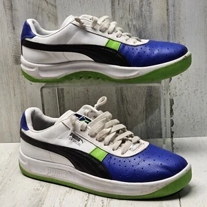 PUMA GV Special + ColorBlock Sneakers Shoes White Black Green Blue Mens 12 US - Picture 1 of 11