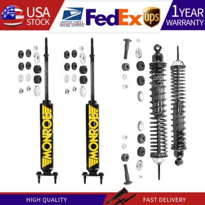 Amortiguadores delanteros traseros Monroe puntales para Chevrolet Chevy II 1967 1966 1965 1964 1963 Foto 1 de 4