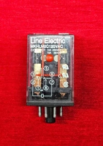 LINE ELECTRIC MKHLM2C, 24VDC 8-PIN RELAY 10A, 250 VAC COIL 24VDC - NEW - Picture 1 of 3