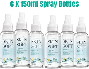 6 x AVON SKIN SO SOFT ORIGINAL DRY OIL SPRAY BOTTLE 150ml EACH ( BRAND NEW) - Picture 1 of 2