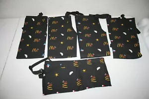 LOT OF 5 McDonald's Apparel Collection TEXAS THEME Black Apron Uniform - Picture 1 of 4