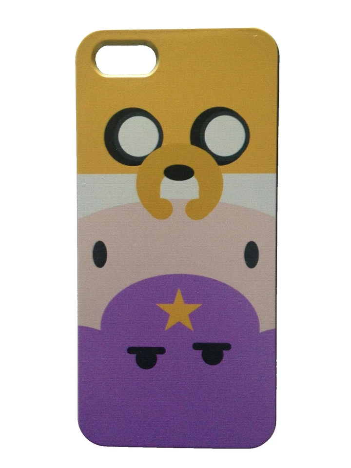 Nueva cubierta de teléfono grumosa de plástico duro para iPhone 5 o 5S Adventure Time Jake Finn Foto 1 de 1