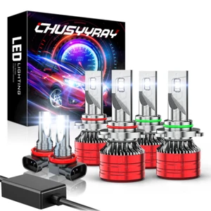 Para for Honda Civic 2006-2015 Faros led Alto Bajo+Kit de Bombillas Antiniebla - Picture 1 of 17