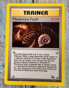 Pokemon Card Mysterious Fossil 62/62 Trainer Fossil Set Common 1999 - Picture 1 of 4