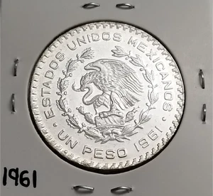Mexico 1 Peso 1961 Jose Maria Morelos .100 Coin Silver, Un Peso Plata .100. - Picture 1 of 4