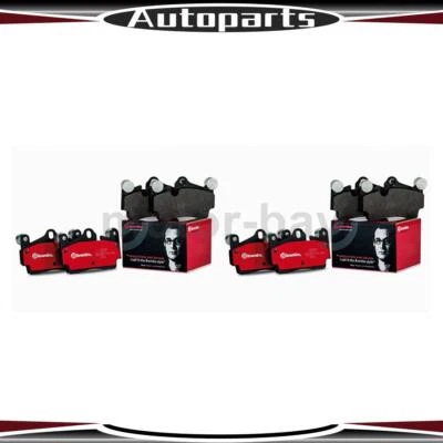 For Mercedes-Benz C63 AMG 2008 2009 2010 2012 2013 Front Rear Brake Pads Brembo - Image 1 of 4