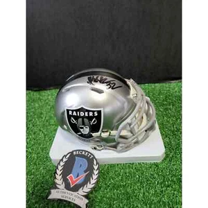 MARCUS ALLEN Signed Riddell FLASH Speed Raiders Mini Helmet Beckett COA - Picture 1 of 1