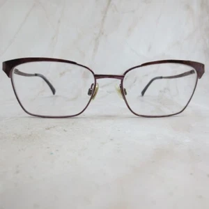 Takumi Eyeglasses Frame TK953 Women's Purple Metal Cat Eye Half Rim 53-17-135 - Picture 1 of 7