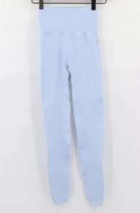 Free People Movement High Rise Leggings Pastel Blue Sx XS Yoga Activewear - Picture 1 of 6