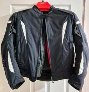 RST GT Ladies Touring Jacket -Black/White - Size 14 / Large - Picture 1 of 5