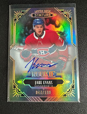 2020-21 UD Stature | Jake Evans Rookie Auto ON CARD, Canadiens RC SN /199
