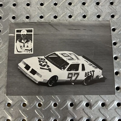 "Postal de carreras de autos de 5"" x 7"" - NASCAR Dean Combs Wilkesboro, NC Best AD 1984" Foto 1 de 2
