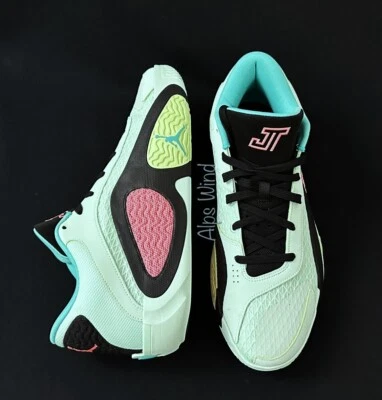 NIKE Jordan Tatum 2 Vortex Size 12 Men Mint Foam Lava Glow Basketball Shoes NWOB - Image 1 of 4