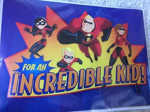 Disney Storybook Incredibles For An Incredible Kid! All Occasion Greeting Card - Picture 1 of 1