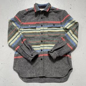 Imogene & Willie Hall Wool Stripe CPO Style Work Shirt-Jacket Made USA XL $395 - Picture 1 of 11
